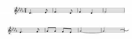 ドレミのうた変ニ長調