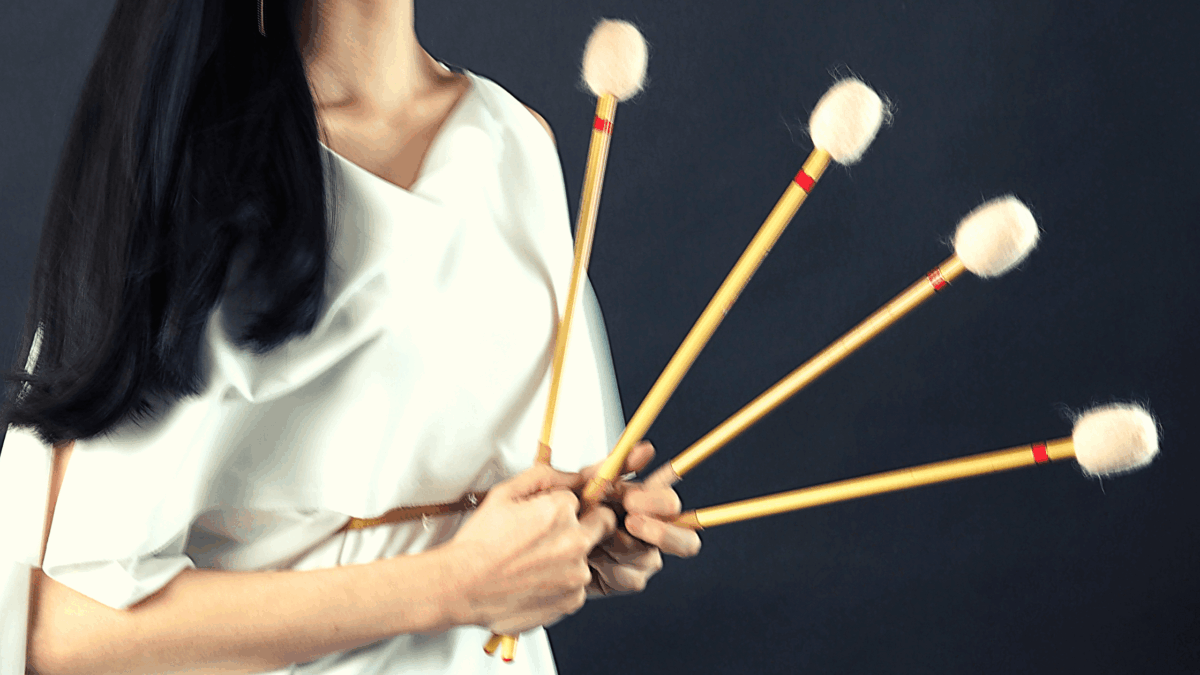 4本マレット基本の持ち方「トラディショナル・グリップ