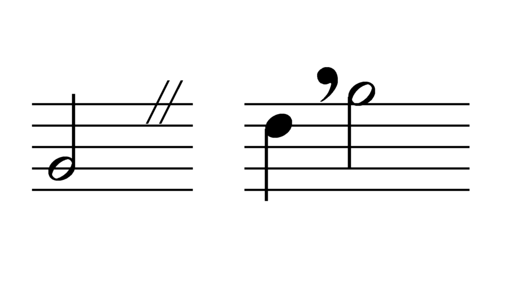 ダブルスラッシュではなく〇〇〇ー〇!?楽譜のコンマ「 '」「 // 」どう