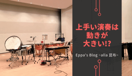 上手い演奏は動きが大きいってホント？
