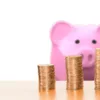 豚さん貯金箱とお金
